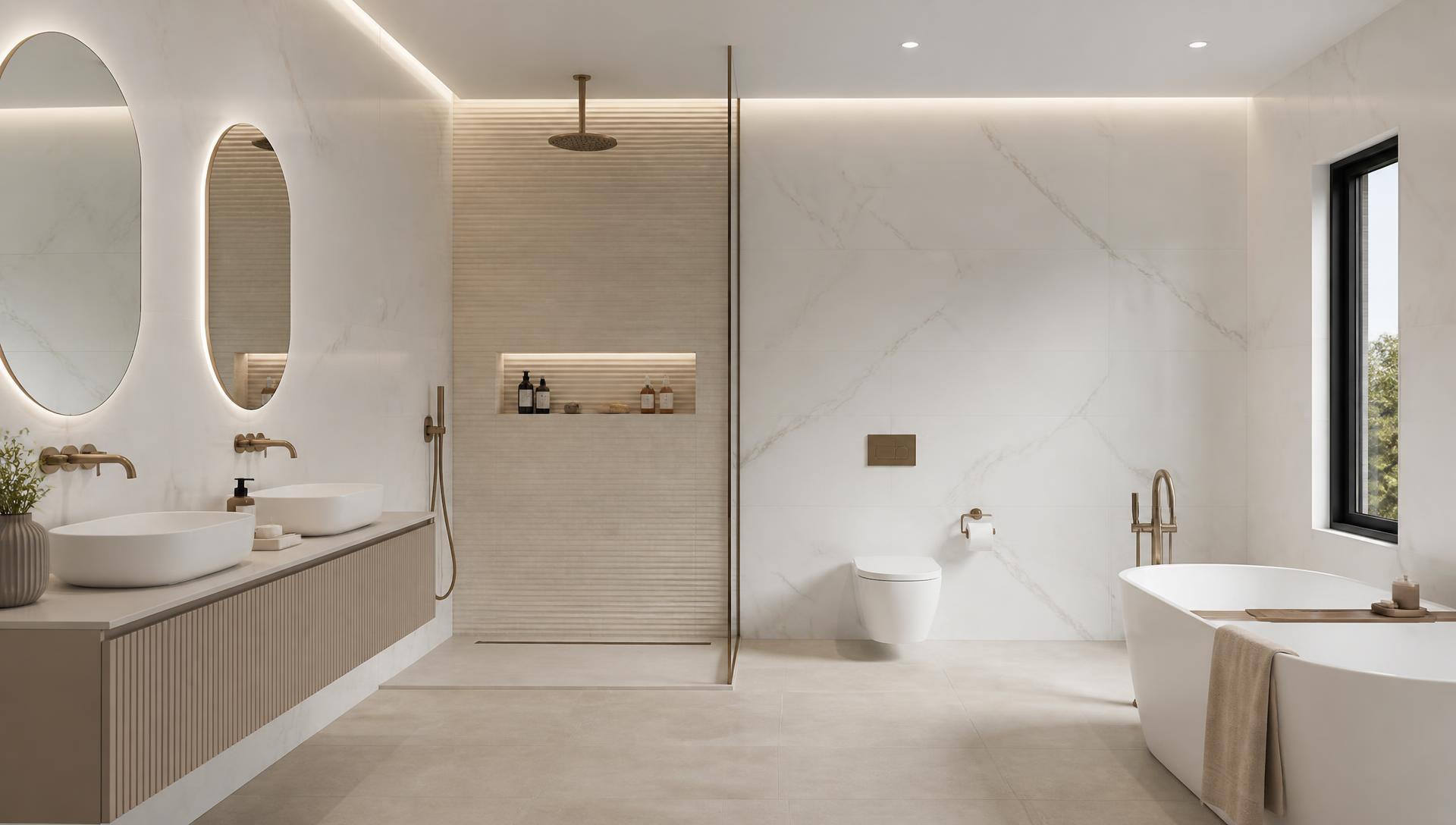 Salle de bain marbre